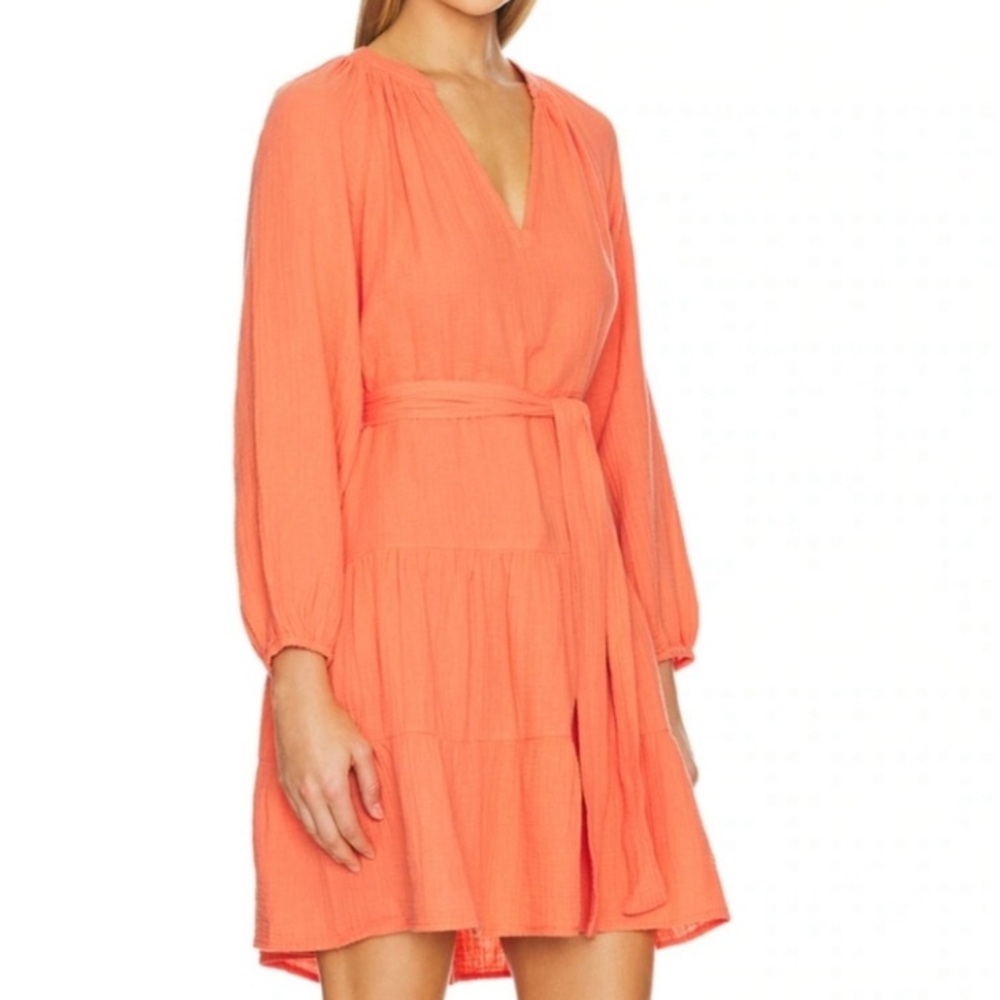 RAILS Aureta dress medium Papaya Coral Organic Cotton